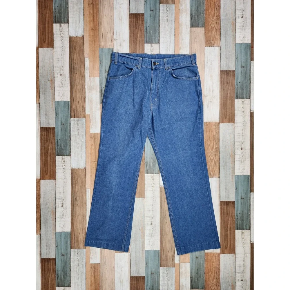 Vintage Levis For Men 34x32 40547-0812 Orange Tab Jeans Blue Denim Made in USA